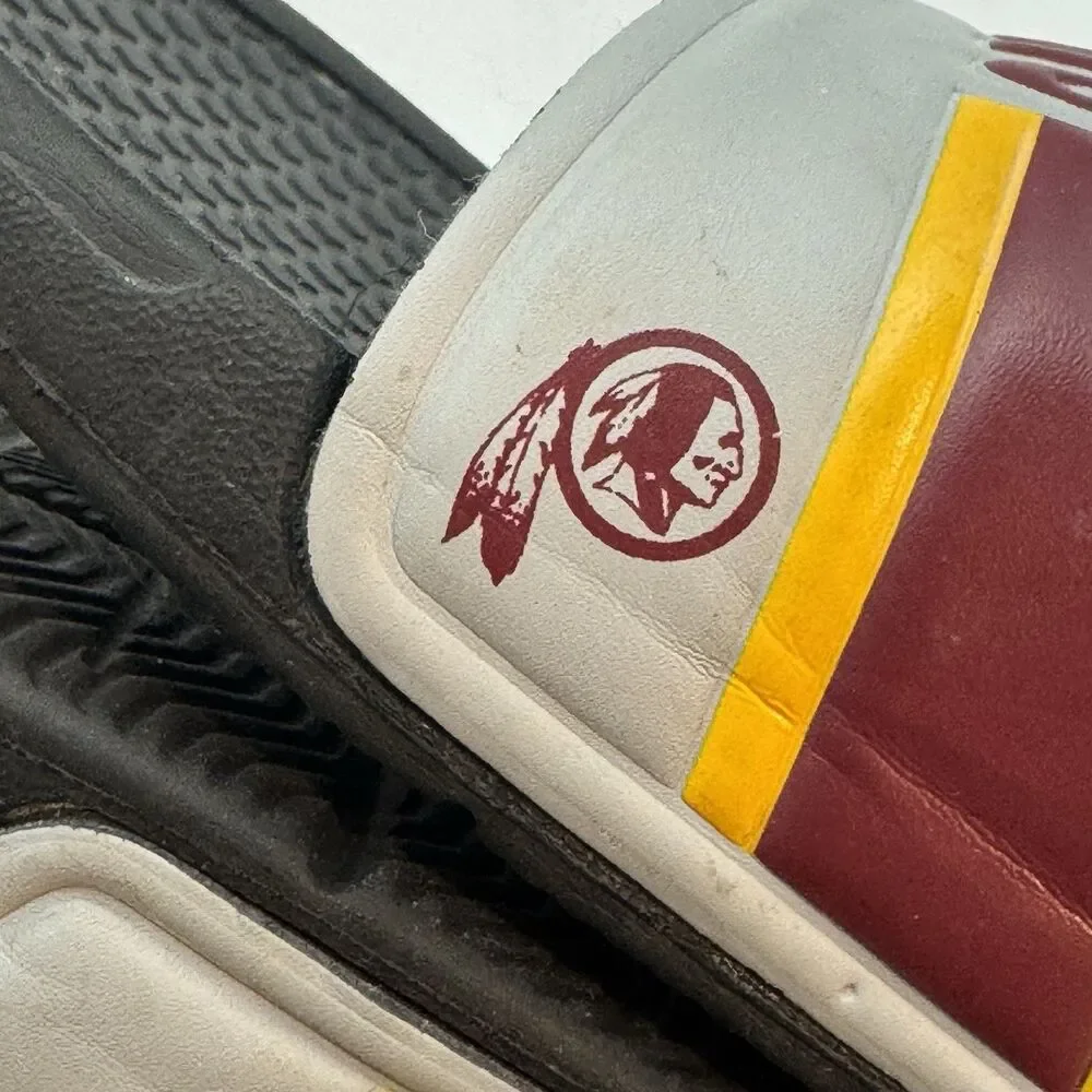 Washington Redskins NFL Football Slides Men's S (7-8) Burgundy Gold Gray Sandals